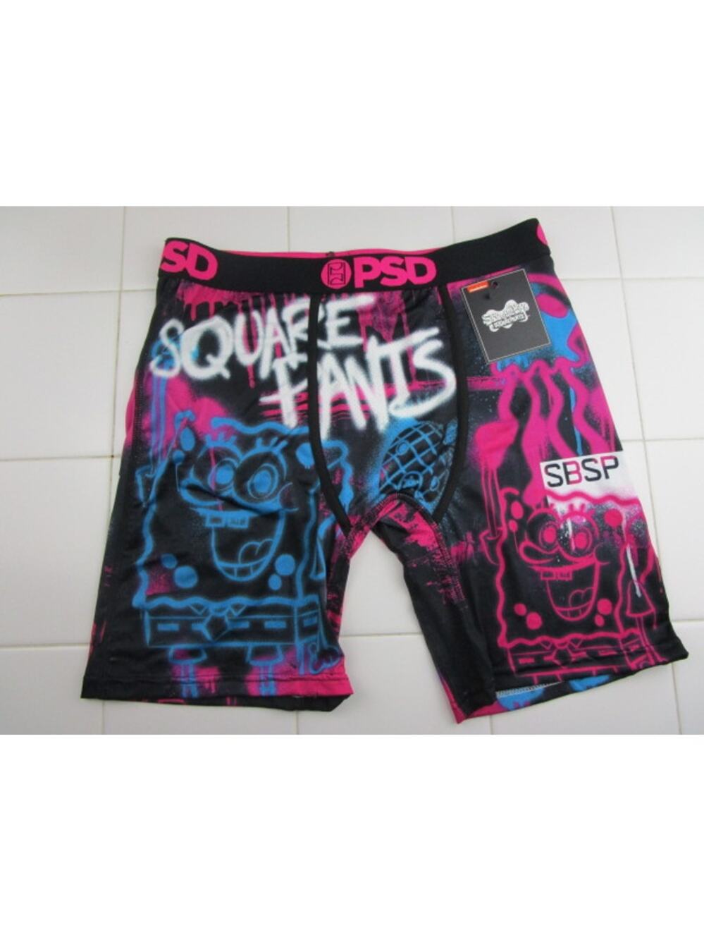 PSD Spongebob Squarepants Square Drip Men's Medium Underwear Boxer Briefs